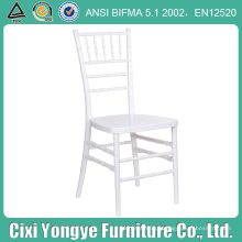 Plastic Resin White Tiffany Chair para Egagement Party